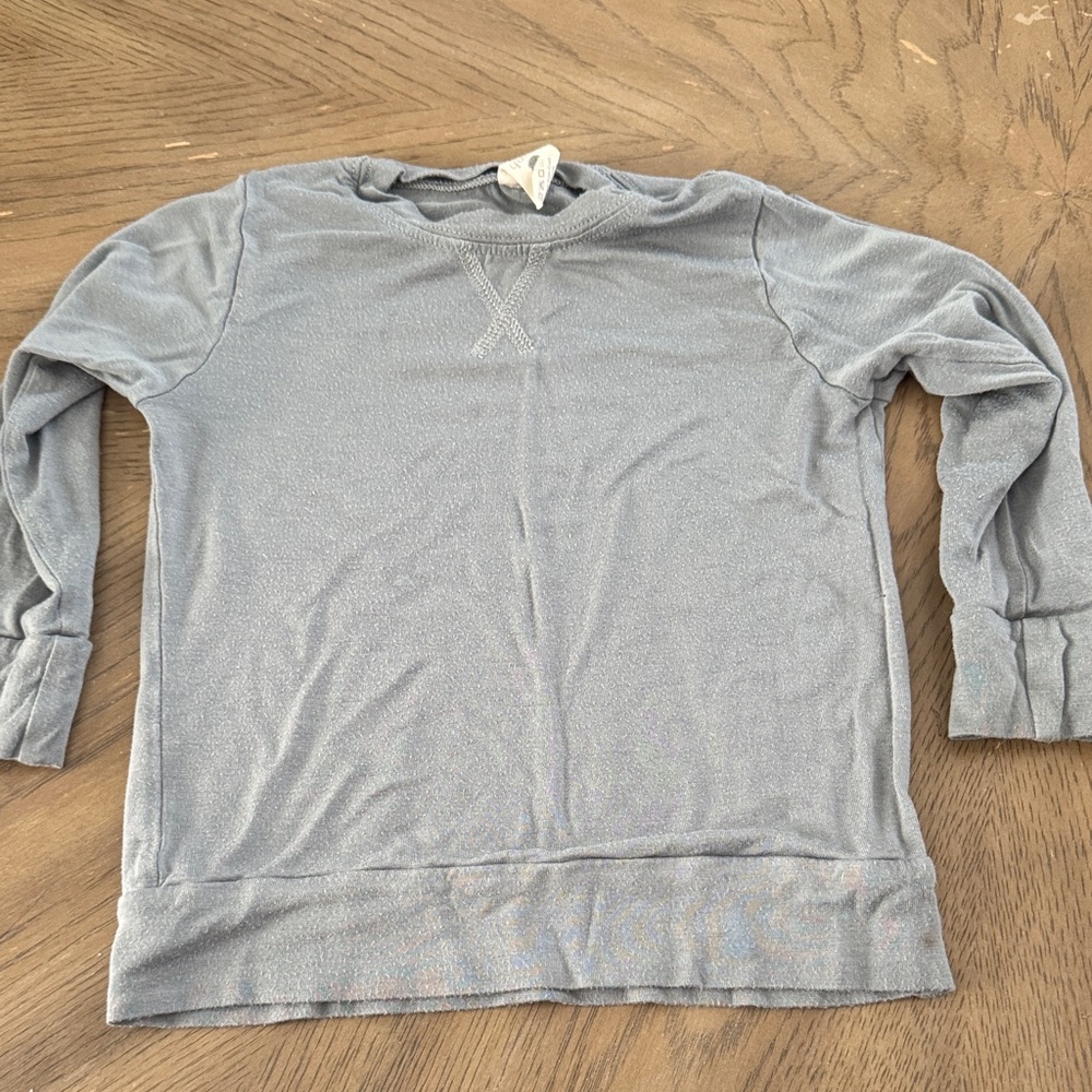 kate quinn Light Blue Long Sleeve Tee